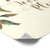 liefde is lief , neem een trouwbord mee poster (Hoek)