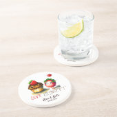 Liefde is lief plezier zandsteen onderzetter (Zijkant)