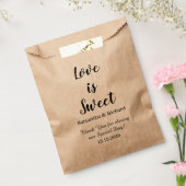 Liefde is lief Snoep bruiloft dank u Bedankzakje (Gezegeld)