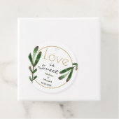 Liefde is Lief Tropisch Bruiloft Dank u Bedankjes Labels (In situ)