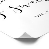 Liefde is lief trouwteken poster (Hoek)