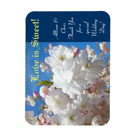 Liefde is lief! Weddenschappen Hartelijk dank Magneet (Verticaal)