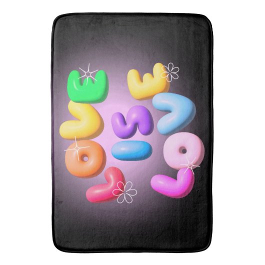 Liefde is Liefde 3D Rainbow Pride Badmat (Voorkant Verticaal)