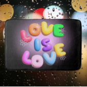 Liefde is Liefde 3D Rainbow Pride Badmat