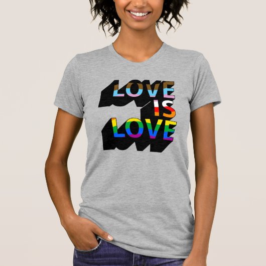 Liefde is Liefde 3D T-shirt (Voorkant)