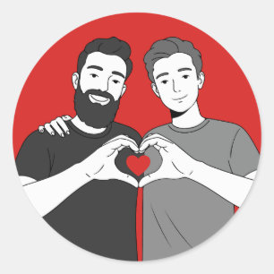 Liefde is liefde. Amore è Amore Ronde Sticker