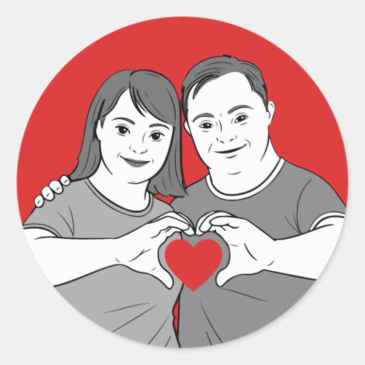 Liefde is liefde. Amore è Amore Ronde Sticker (Voorkant)