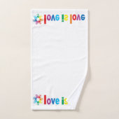 Liefde is liefde bad handdoek (Handdoek)