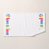 Liefde is liefde bad handdoek (Handdoek)