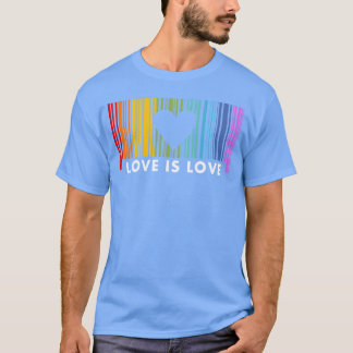 Liefde Is Liefde Barcod Regenboog meisje T-shirt
