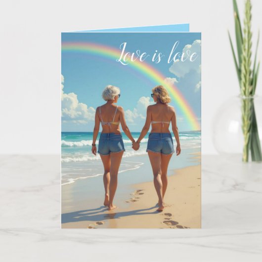 Liefde is liefde bedankkaart (Voorkant)