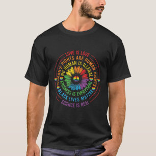 Liefde is liefde Black Live Matter Vrouwen Mensenr T-shirt