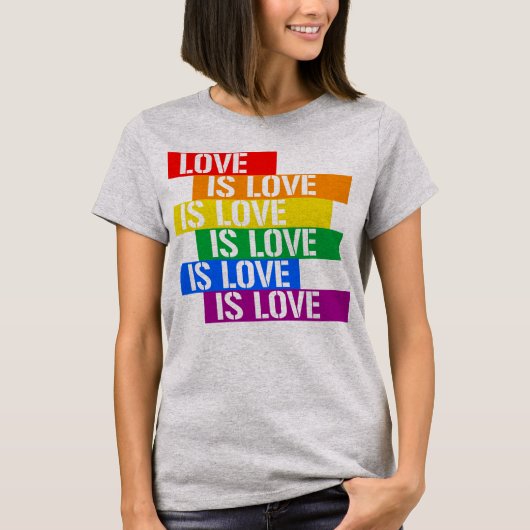 Liefde is Liefde Blokken T-shirt (Voorkant)