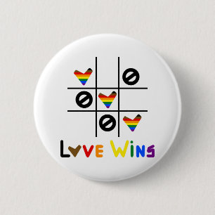 Liefde Is Liefde Boter Kaas En Eieren Regenboog Pr Ronde Button 5,7 Cm