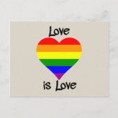 Liefde is liefde briefkaart (Voorkant)