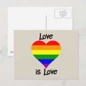 Liefde is liefde briefkaart (Voorkant / Achterkant)