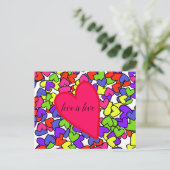 Liefde is liefde briefkaart (Staand voorkant)