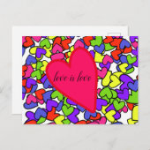 Liefde is liefde briefkaart (Voorkant / Achterkant)