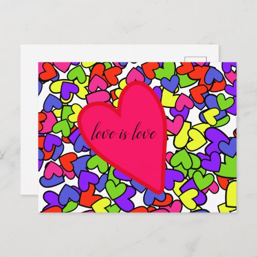 Liefde is liefde briefkaart (Voorkant / Achterkant)