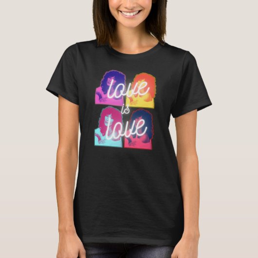 Liefde is liefde Cher LGBTQ Pride Month T-Shirt (Voorkant)