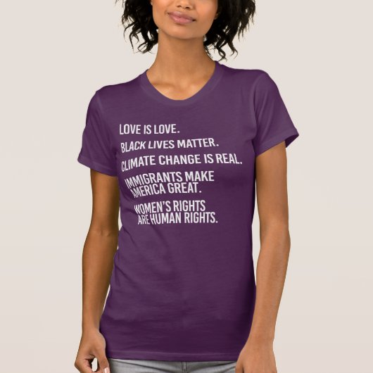 LIEFDE IS LIEFDE EN ZWARTE LEVENS ZIJN BELANGRIJK T-SHIRT (Voorkant)