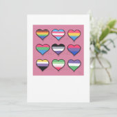 Liefde is liefde feestdagenkaart (Staand voorkant)