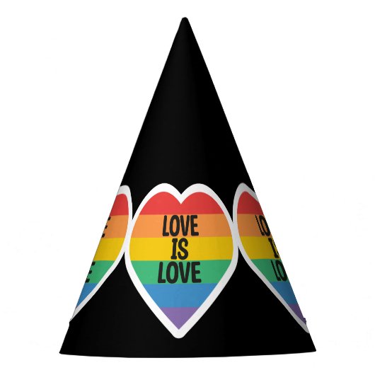 liefde is liefde gay feest feesthoedjes (Voorkant)