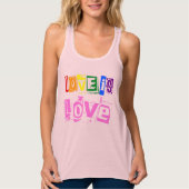 Liefde is Liefde Gay Pride Gelijkheid Ondersteunin Tanktop (Voorkant)