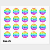 "Liefde is Liefde" Gay Pride Rainbow Ronde Sticker (Vel)