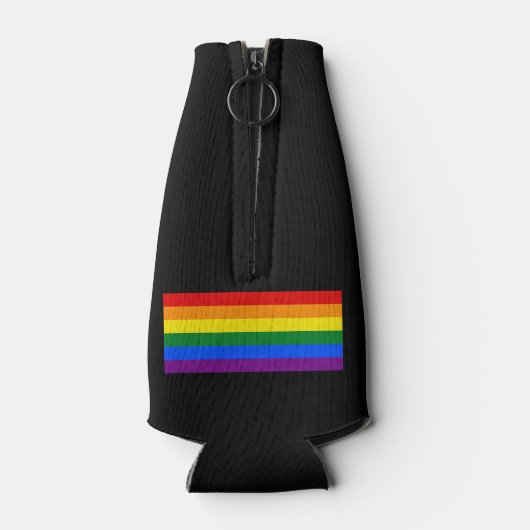 Liefde is liefde gay pride vlag flesjeskoeler (Achterkant)