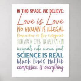 Liefde is Liefde, geen mens in Illegaal Poster