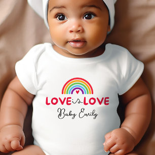 Liefde is Liefde Gepersonaliseerde Pride Schattige Romper