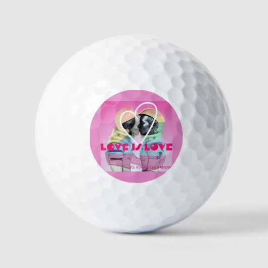 Liefde is liefde. golfballen (Voorkant)