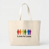 Liefde is liefde. grote tote bag (Voorkant)