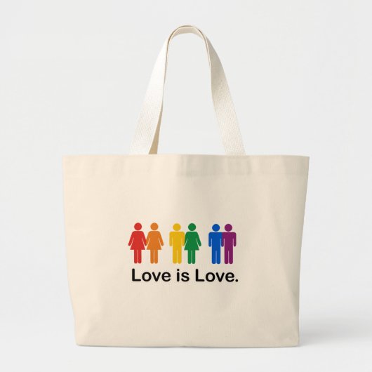 Liefde is liefde. grote tote bag (Voorkant)