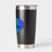 Liefde is liefde hashtag geïsoleerde drinkbeker (Links)