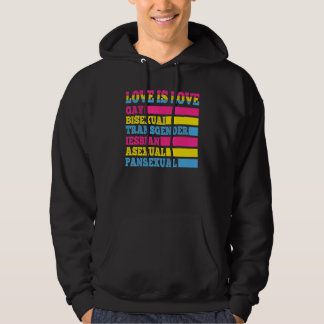 Liefde is liefde homoseksueel biseksueel transgend hoodie