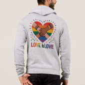 Liefde is liefde hoodie (Achterkant)