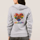 Liefde is liefde hoodie (Achterkant)