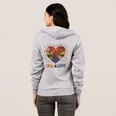 Liefde is liefde hoodie (Achterkant volledig)