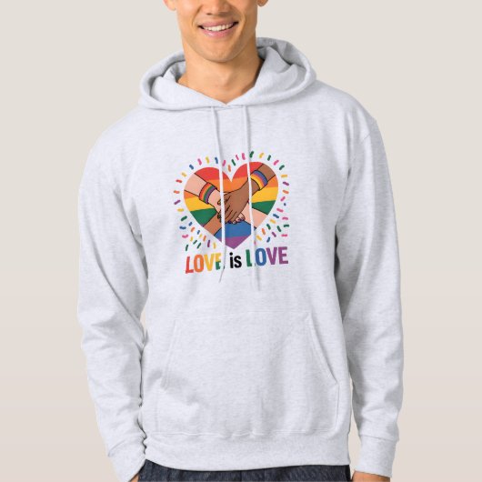 Liefde is liefde hoodie (Voorkant)