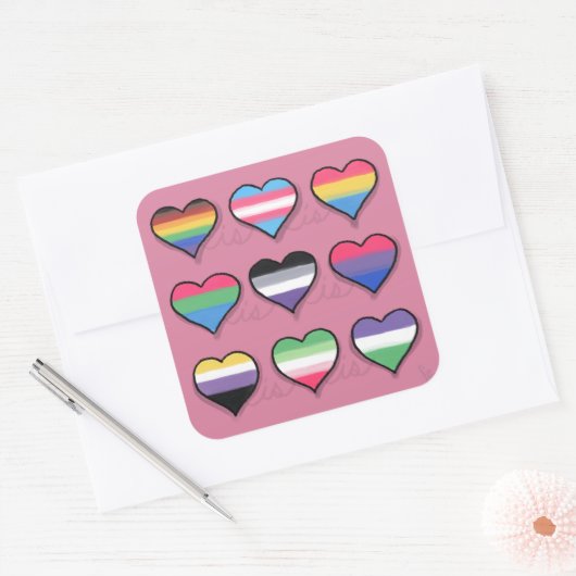 Liefde is liefde is liefde - Sticker (Envelop)