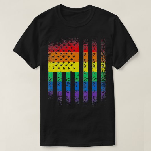 Liefde is liefde juni in de problemen regenboog LG T-shirt (Design voorkant)