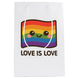 Liefde is liefde - Kawaii Rainbow Design Medium Cadeauzakje