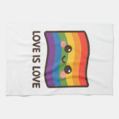 Liefde is liefde - Kawaii Rainbow Design Theedoek (Horizontaal)