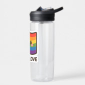 Liefde is liefde - Kawaii Rainbow Design Waterfles (Links)