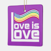Liefde is liefde keramisch ornament (Links)