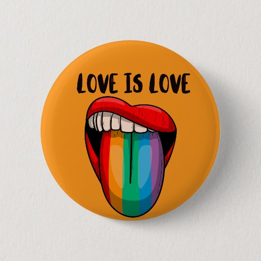 Liefde is Liefde Knop Ronde Button 5,7 Cm (Voorkant)