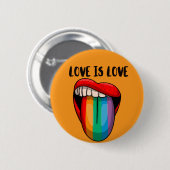 Liefde is Liefde Knop Ronde Button 5,7 Cm (Voorkant /achterkant)