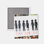Liefde is Liefde Koelkast Magneet (Voorkant / Achterkant)